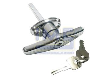 Manilla Tipo t Universal Metalica Vastago 7 cm  Cromada Universal Adaptacion img-1 Importadoraims